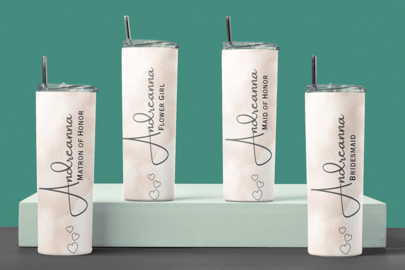 Personalized Wedding Party Tumbler