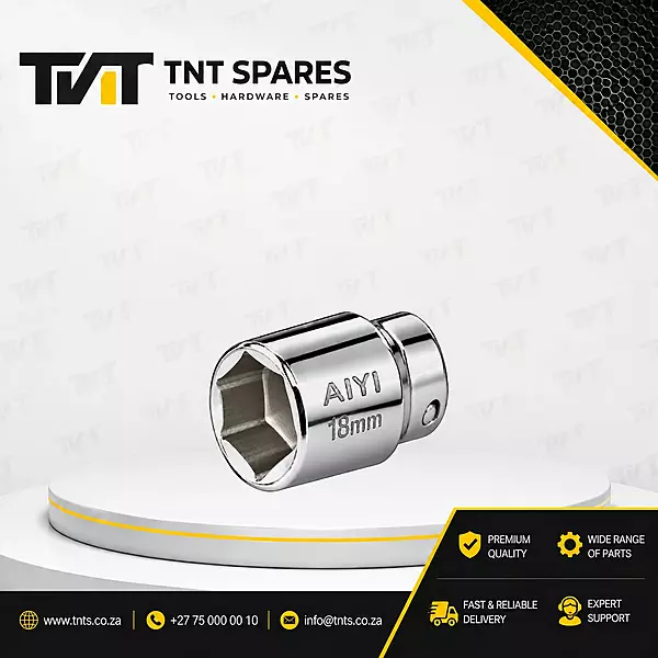 18mm AIYI 1/2-Inch Drive 6-Point Short Socket