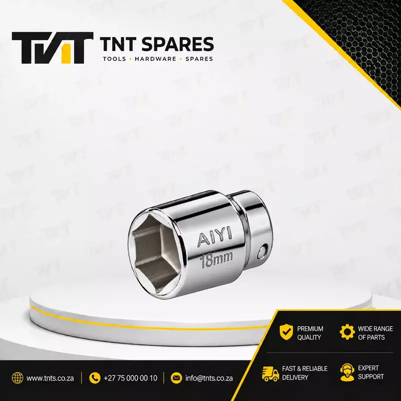 18mm AIYI 1/2-Inch Drive 6-Point Short Socket