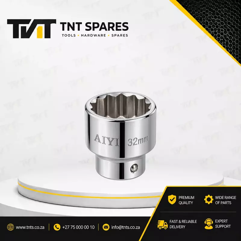 32mm AIYI 1/2-Inch Drive 12-Point Bi-Hex Short Socket