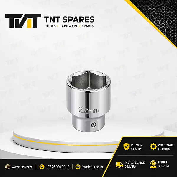 22mm Silver Short Socket