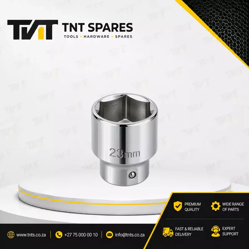 23mm 1/2" Drive 6-Point Socket