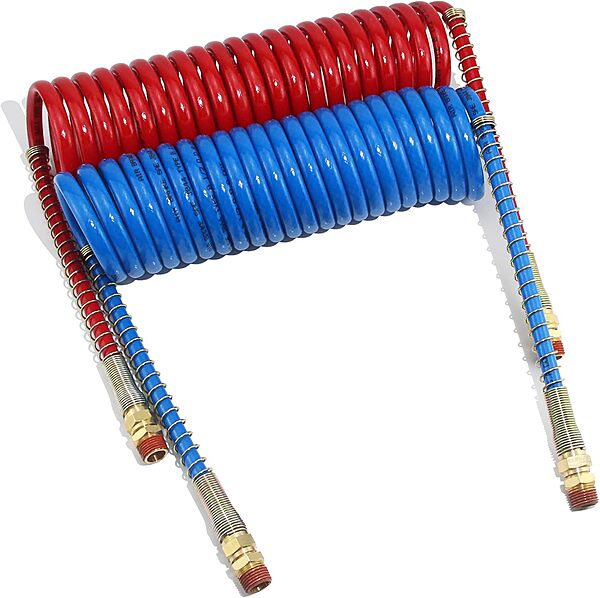 Coiled Hose 1Red 1Blue 36In
