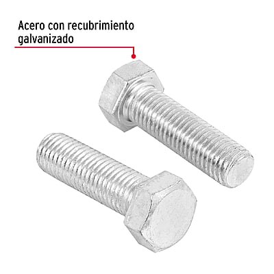 Bolsa con 6 tornillos 3/4' x 2-1/2' tipo máquina - TORM-3/4X2-1/2 / 44703