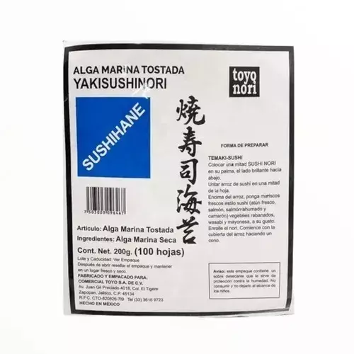 TOYO ALGA NORI BLUE 100 HOJAS