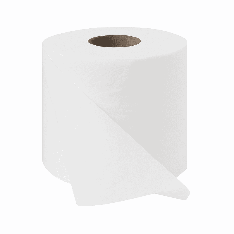 Toilet Paper Virgin 1-Ply, 4.3" x 3.5", 1000 Sheets - 96 Rolls/Case