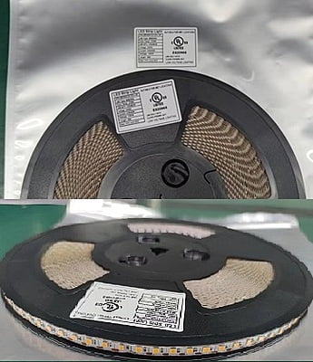 LED Strip 12VDC, UL, 10W/M, 3W/FT-3000K