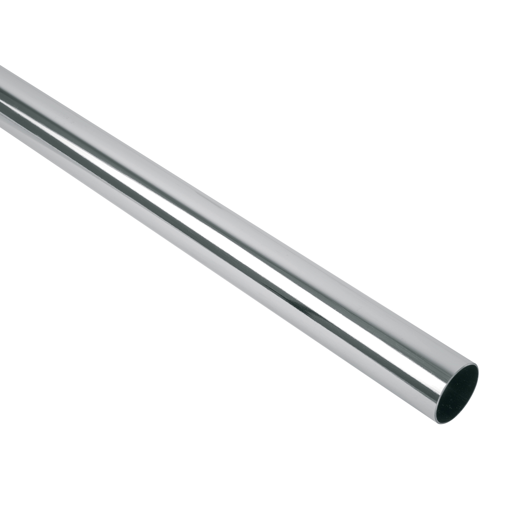 Tubo redondo para clóset, 3.0 m, acero cromado, HERMEX - TR-530 / 48974