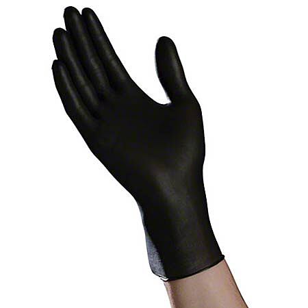 BLACK NITRILE POWDER FREE GLOVES (10X100/CS)