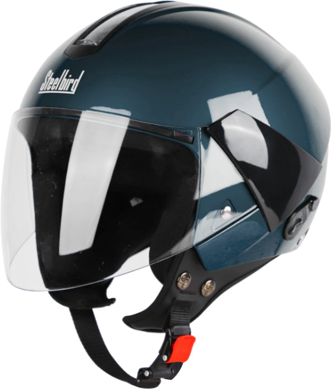STEELBIRD SBH-5 TRIPLE NINE GLOSSY INDIGO BLUE C/V 580 MM STEELBIRD SBH-5 TRIPLE NINE GLOSSY INDIGO BLUE C/V 580 MM