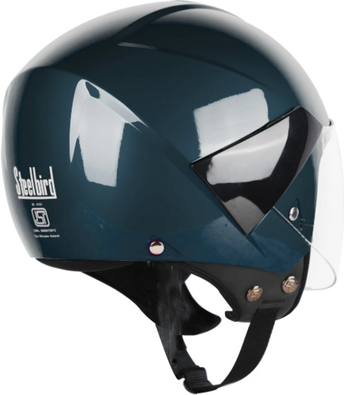 STEELBIRD SBH-5 TRIPLE NINE GLOSSY INDIGO BLUE C/V 580 MM STEELBIRD SBH-5 TRIPLE NINE GLOSSY INDIGO BLUE C/V 580 MM