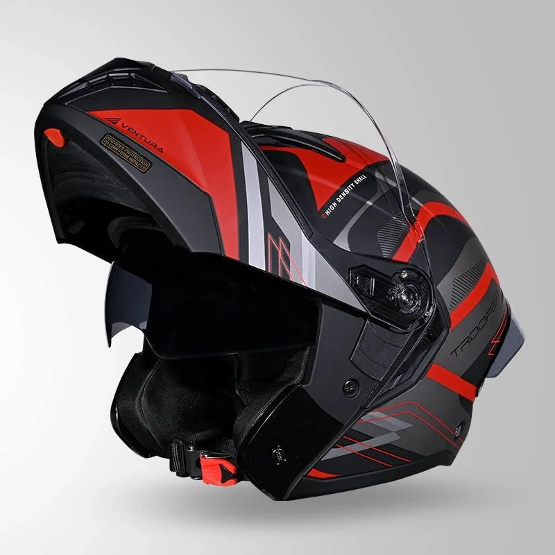STUDDS TROOPER D3 MATT BLACK N2 RED L STUDDS TROOPER D3 MATT BLACK N2 RED L