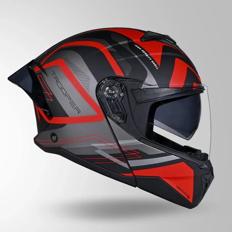 STUDDS TROOPER D3 MATT BLACK N2 RED L STUDDS TROOPER D3 MATT BLACK N2 RED L