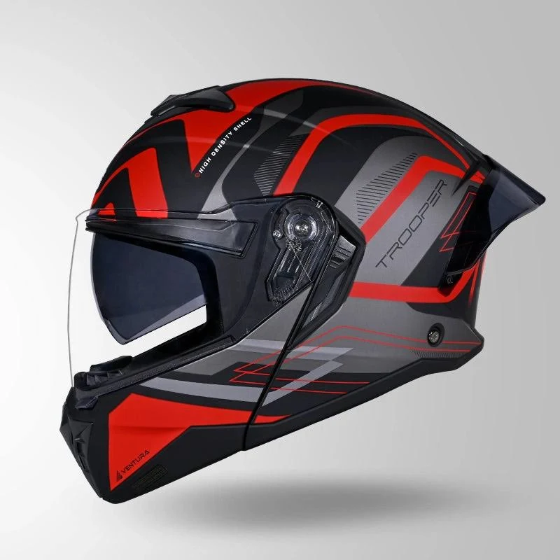 STUDDS TROOPER D3 MATT BLACK N2 RED D/V (XL) STUDDS TROOPER D3 MATT BLACK N2 RED D/V (XL)