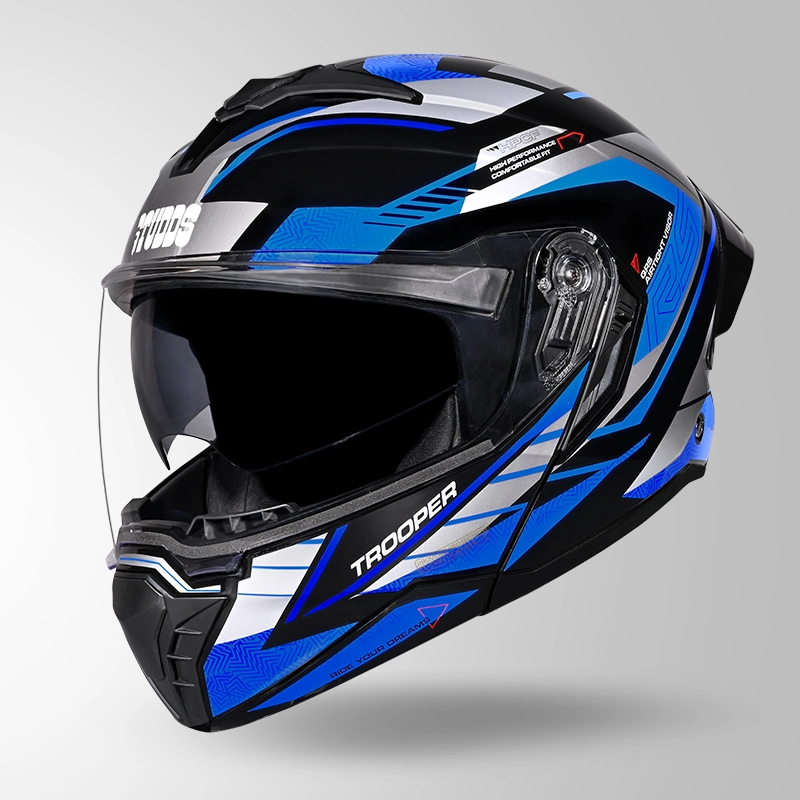 STUDDS TROOPER RACE D4 BLACK/GREY N1 BLUE L