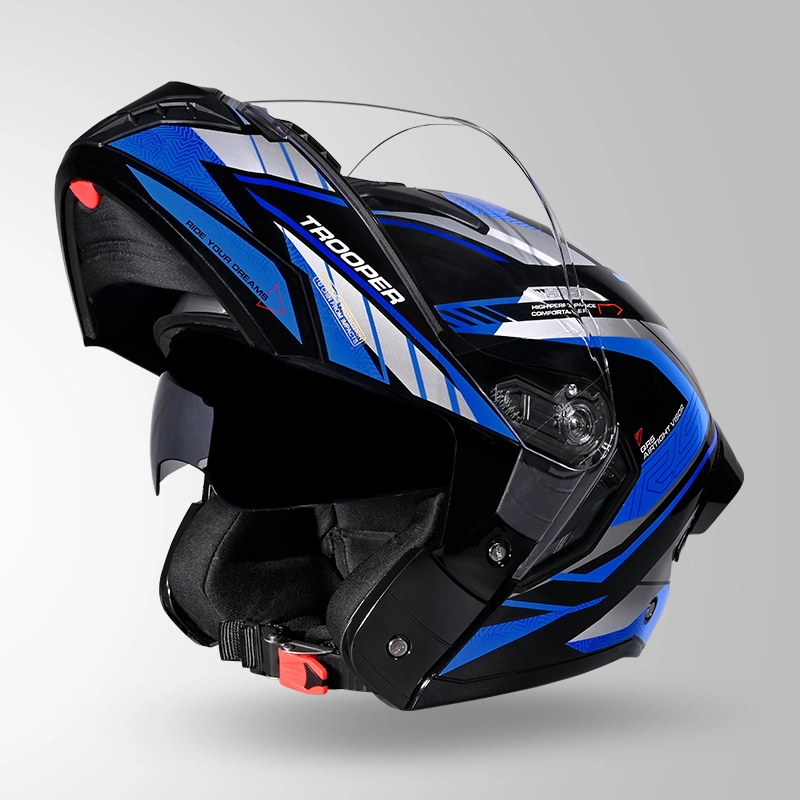 STUDDS TROOPER RACE D4 BLACK/GREY N1 BLUE L
