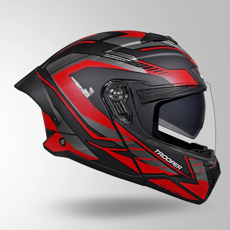 STUDDS TROOPER RACE D4 MATT BLACK N2 RED M STUDDS TROOPER RACE D4 MATT BLACK N2 RED M
