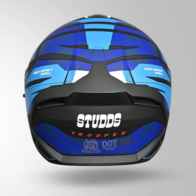 STUDDS TROOPER D2 MATT BLACK N1 BLUE L STUDDS TROOPER D2 MATT BLACK N1 BLUE L