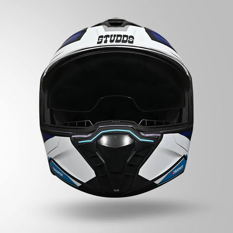 STUDDS TROOPER D2 MATT BLACK N1 BLUE L STUDDS TROOPER D2 MATT BLACK N1 BLUE L
