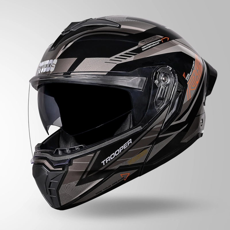 STUDDS TROOPER RACE D4 BLACK/ORANGE N4 GREY XL STUDDS TROOPER RACE D4 BLACK/ORANGE N4 GREY XL