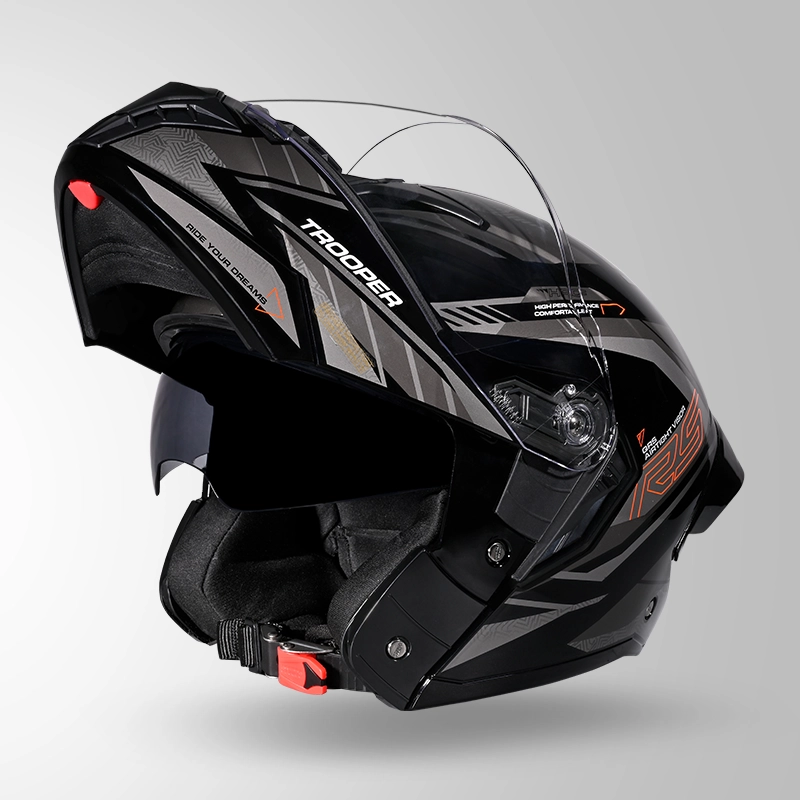 STUDDS TROOPER RACE D4 BLACK/ORANGE N4 GREY XL STUDDS TROOPER RACE D4 BLACK/ORANGE N4 GREY XL
