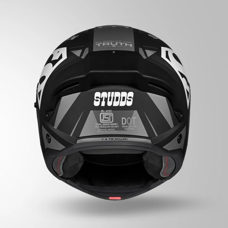STUDDS TROOPER LEGACY SHIELD MATT BLACK N6 WHITE C/V L STUDDS TROOPER LEGACY SHIELD MATT BLACK N6 WHITE C/V L