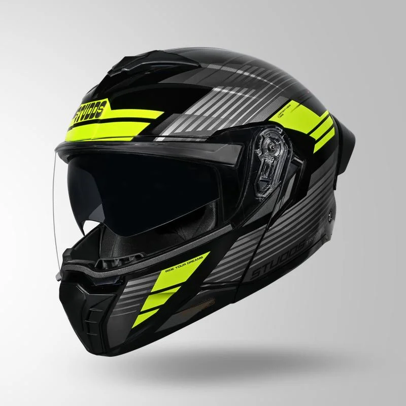 STUDDS TROOPER TRAIL MATT BLACK GREY/ FLUORESCENT YELLOW M STUDDS TROOPER TRAIL MATT BLACK GREY/ FLUORESCENT YELLOW M