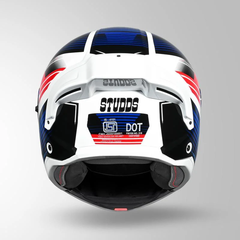 STUDDS TROOPER TRAIL WHITE BLUE RED L STUDDS TROOPER TRAIL WHITE BLUE RED L