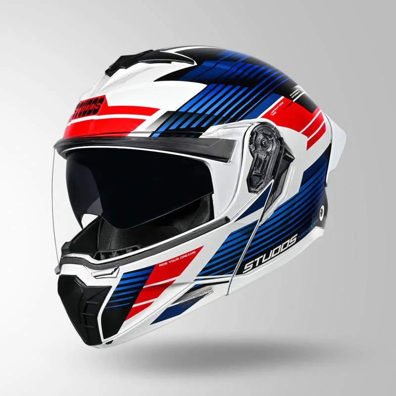 STUDDS TROOPER TRAIL WHITE BLUE RED L STUDDS TROOPER TRAIL WHITE BLUE RED L