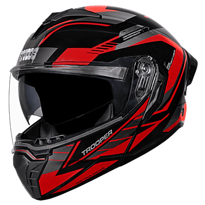 STUDDS TROOPER RACE D4 BLACK N2 RED L