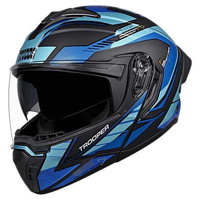 STUDDS TROOPER RACE D4 MATT BLACK N1 BLUE L