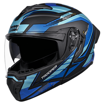 STUDDS TROOPER RACE D4 MATT BLACK N1 BLUE XL