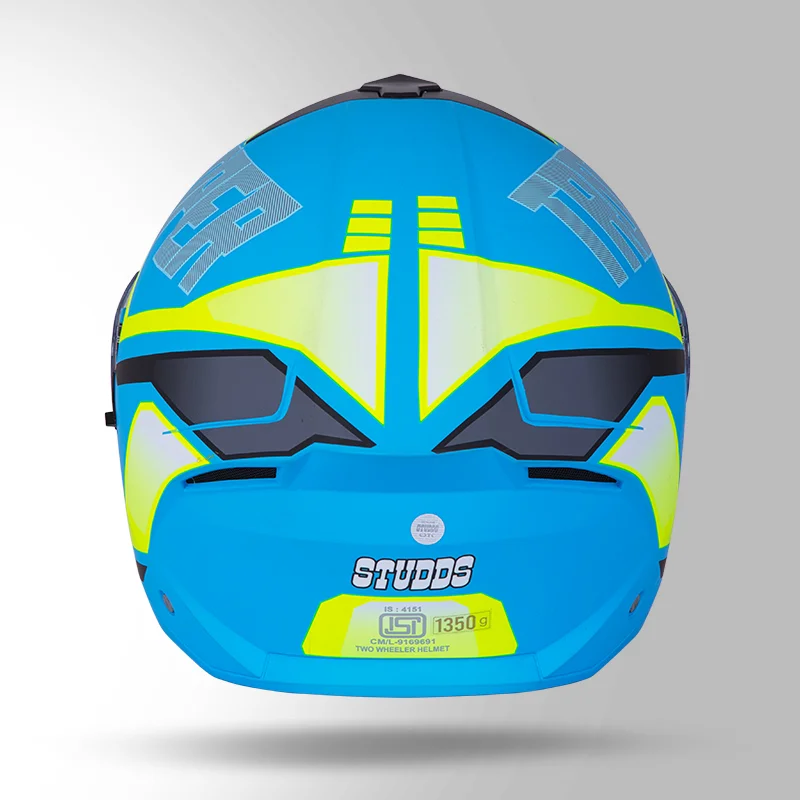 STUDDS TROOPER D1 MATT YELLOW N1 BLUE D/V (L)