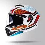 STUDDS TROOPER D1 MATT WHITE N2 RED L