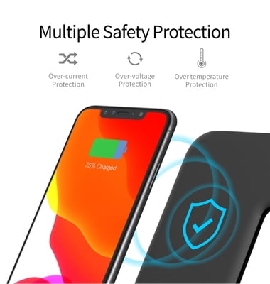 3 in 1 Premium wireless charging stand with LED Light for iPhone, AirPods and Apple Watch