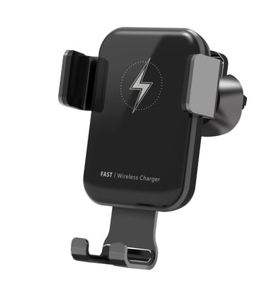 Fast wireless car charger for mobiles with sensor to open and close