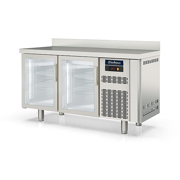 Mesa de Trabajo Refrigerada 2 Puertas de Cristal