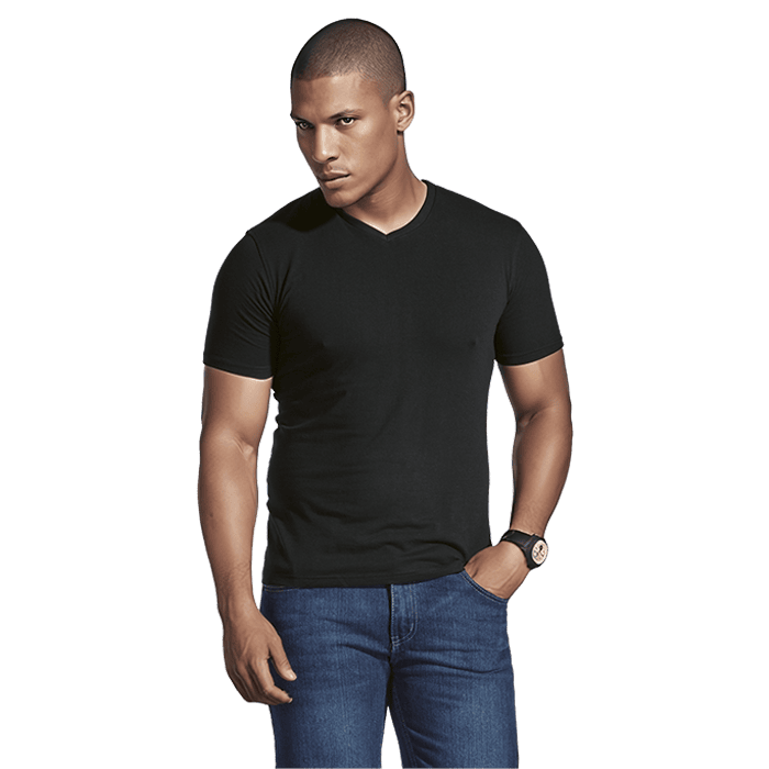 170g Slim Fit V-Neck T-Shirt Mens