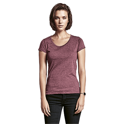Melange Crew Neck T-Shirt Ladies