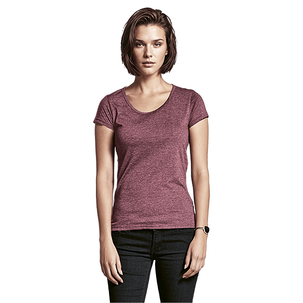 Melange Crew Neck T-Shirt Ladies