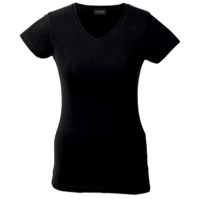170g Slim Fit V-Neck T-Shirt Ladies