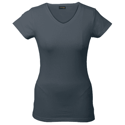 170g Slim Fit V-Neck T-Shirt Ladies