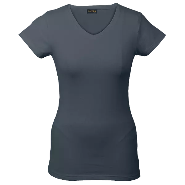170g Slim Fit V-Neck T-Shirt Ladies