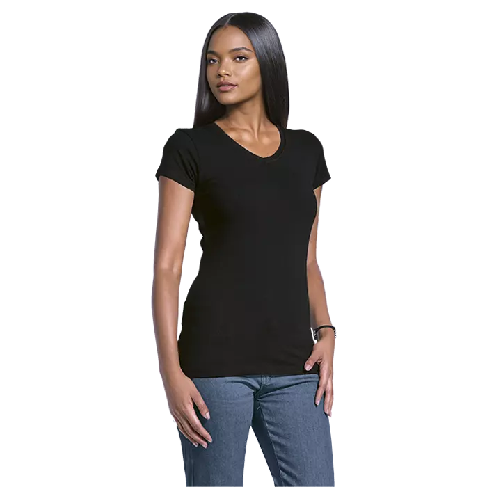 170g Slim Fit V-Neck T-Shirt Ladies