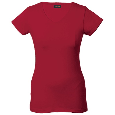 170g Slim Fit V-Neck T-Shirt Ladies