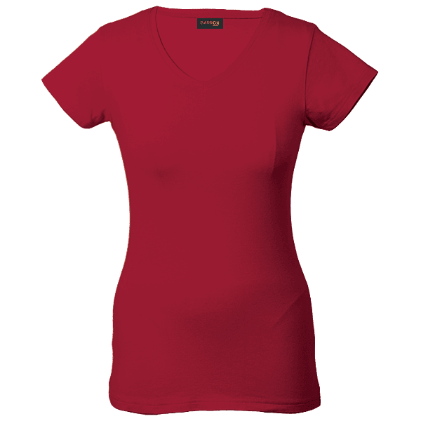170g Slim Fit V-Neck T-Shirt Ladies