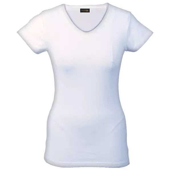 170g Slim Fit V-Neck T-Shirt Ladies