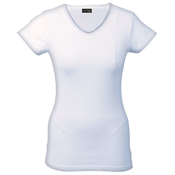 170g Slim Fit V-Neck T-Shirt Ladies