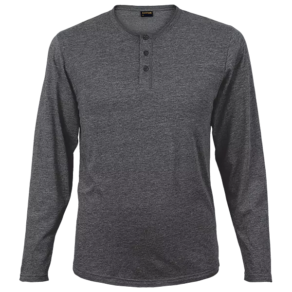 145g Henley Long Sleeve T-Shirt Mens
