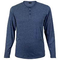 145g Henley Long Sleeve T-Shirt Mens